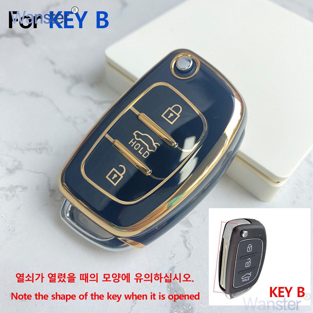 Чехол для автоключа с 3/4 кнопками, корпус пульта ДУ, подходит для Hyundai I30 I35 Ix20 Solaris Verna Creta Ix25 Tucson Ix45 I40 I10 I20 Hb20 Ix35 I45