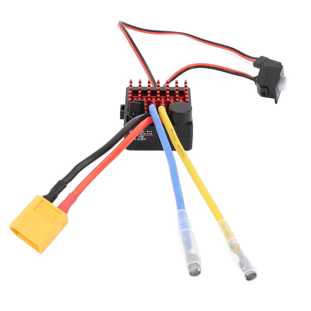 RC Car Brushed ESC Пластик и алюминиевый сплав RC Car Электрический регулятор скорости с разъемом XT60