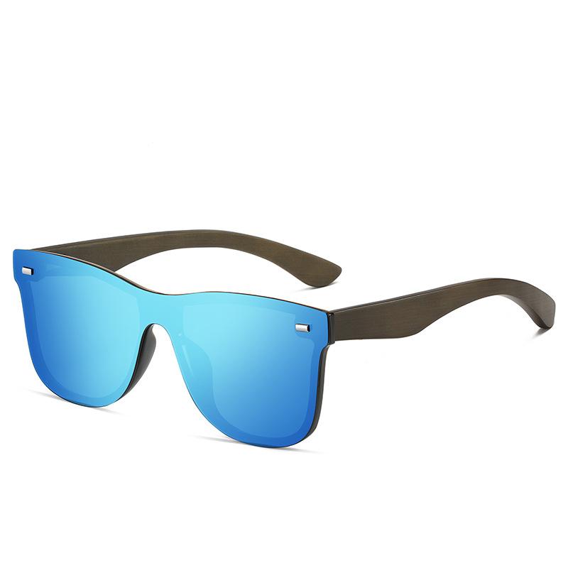 Fashion Handmade Polarized Sunglasses Craved Colorful Rimless Customized Men Bamboo Wooden Shades Unisex Custom Logo Sunglasses