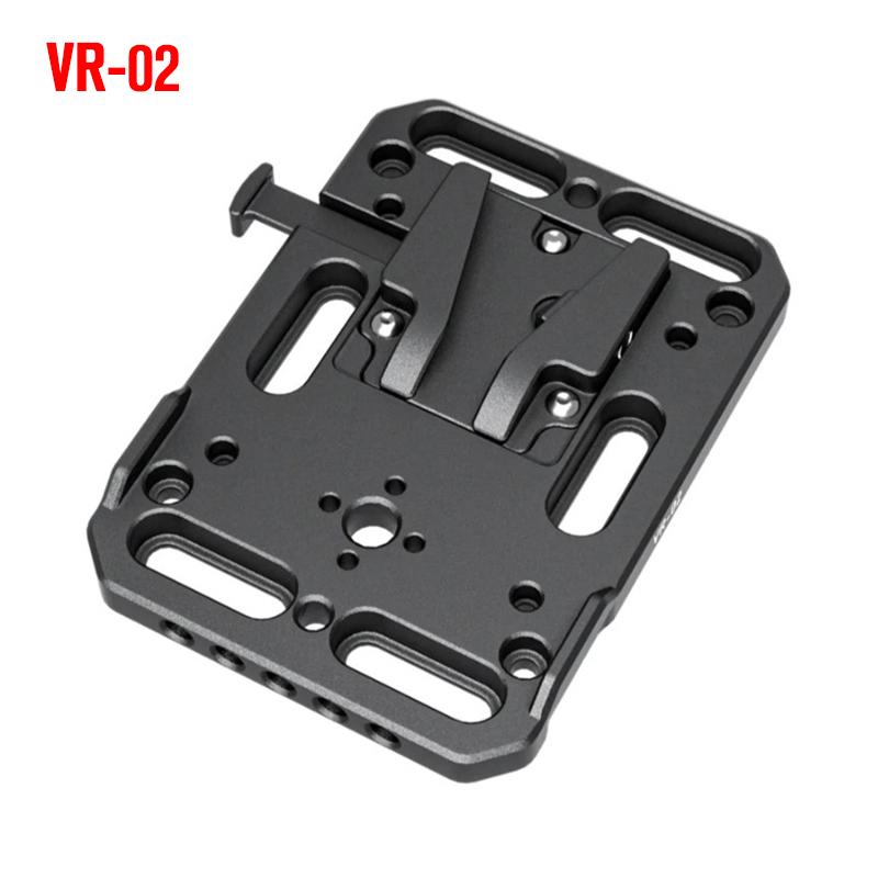 ZGCINE VR-01 VR-02 VR-05 V Mount Battery Plate W/ Rod Clamp standard V Lock battery plate adapter with automatic Lock protection