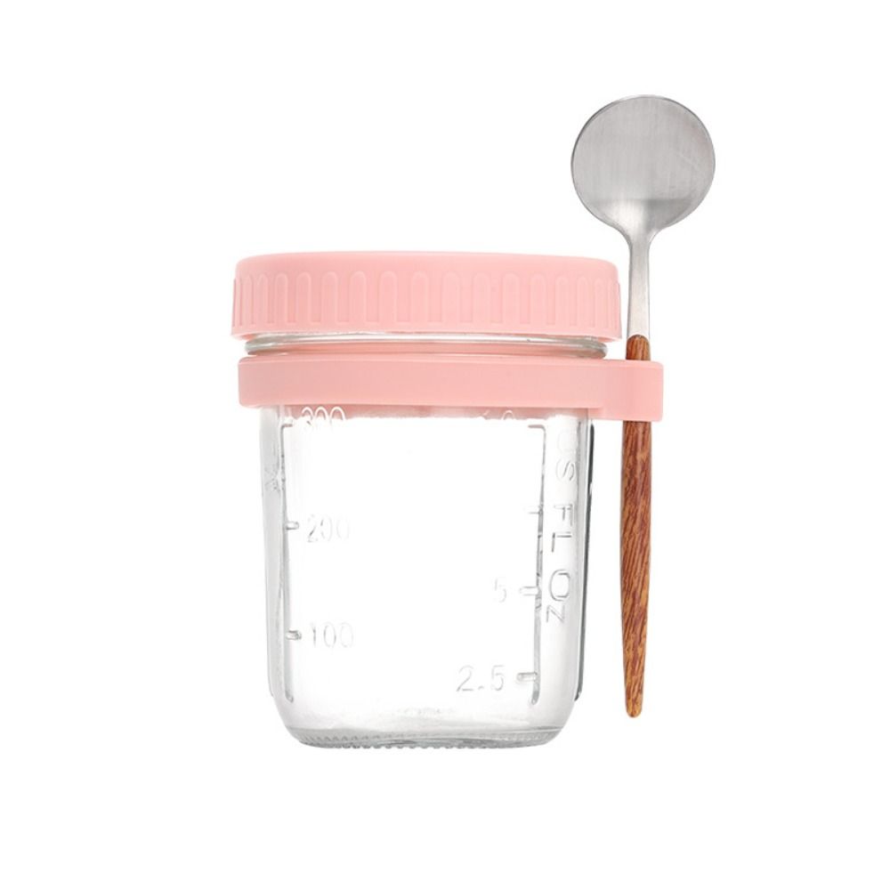 Контейнеры для йогурта 16 унций Жаростойкое стекло Стеклянные бутылки Контейнеры Новые банки для хранения хлопьев