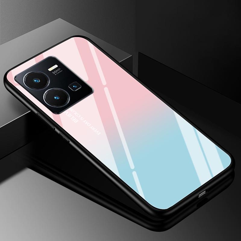 Чехол-крышка для VIVO Y35 2022, Чехлы из закаленного стекла для Vivo V21 5G 4G V21E Y11S Y12S Y20S V20 SE Y03 V2022 V2023, Жесткий задний бампер