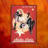 Металлическая табличка с постерами напитка Nuka Cola - Идеальный декор для стены паба, игровых зон, ретро-игровой тематики, металлическое искусство