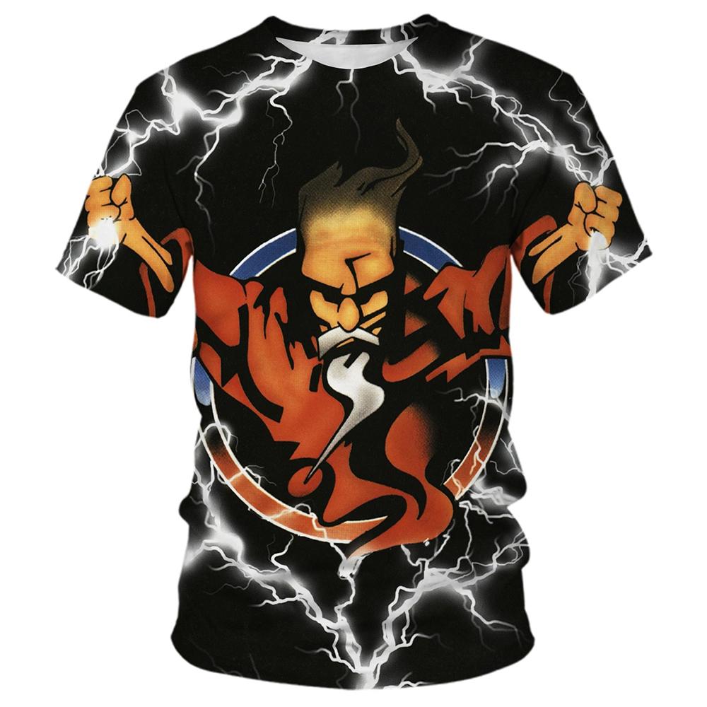 Летний модный тренд Мужская футболка с 3D-принтом, с принтом, персонализированная, с крутыми узорами, повседневная, удобная, с коротким рукавом