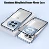 Ударопрочный чехол для телефона Oneplus Ace 3 Pro 3V с металлической рамкой из алюминиевого сплава, матовая прозрачная акриловая задняя крышка для Oneplus ACE 3Pro
