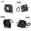 2Pin 4cm 5cm 6cm 7cm DC 5V 12V 24V 4020 5015 5020 6015 7530 Blower Turbo Cooling Fan Brushless for 3D Printer Cooler h