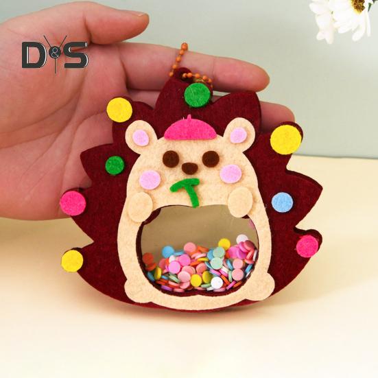 1 комплект, набор для шитья кукол с изображением животных из мультфильмов, набор для шитья из нетканого материала, для поделок, для поделок, для начинающих, для мальчиков и девочек, подарок