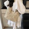 2025 Summer New Straw Bag Large Capacity Shoulder Tote Bag Seaside Vacation Beach Bag Versatile Women's Bag