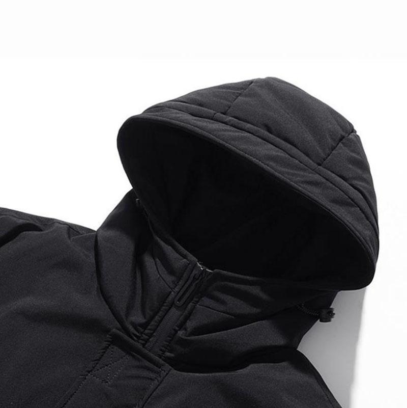 Камуфляжная хлопковая куртка мужская с капюшоном, хлопковая подкладка, зимнее утепленное термопальто, повседневная парка для молодежи