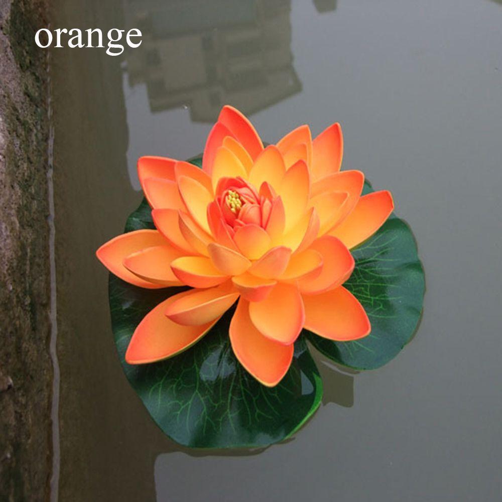 Plants Home Decoration Green Leaves Water Lily Simulation Artificial Lotus Flower Fake Plants