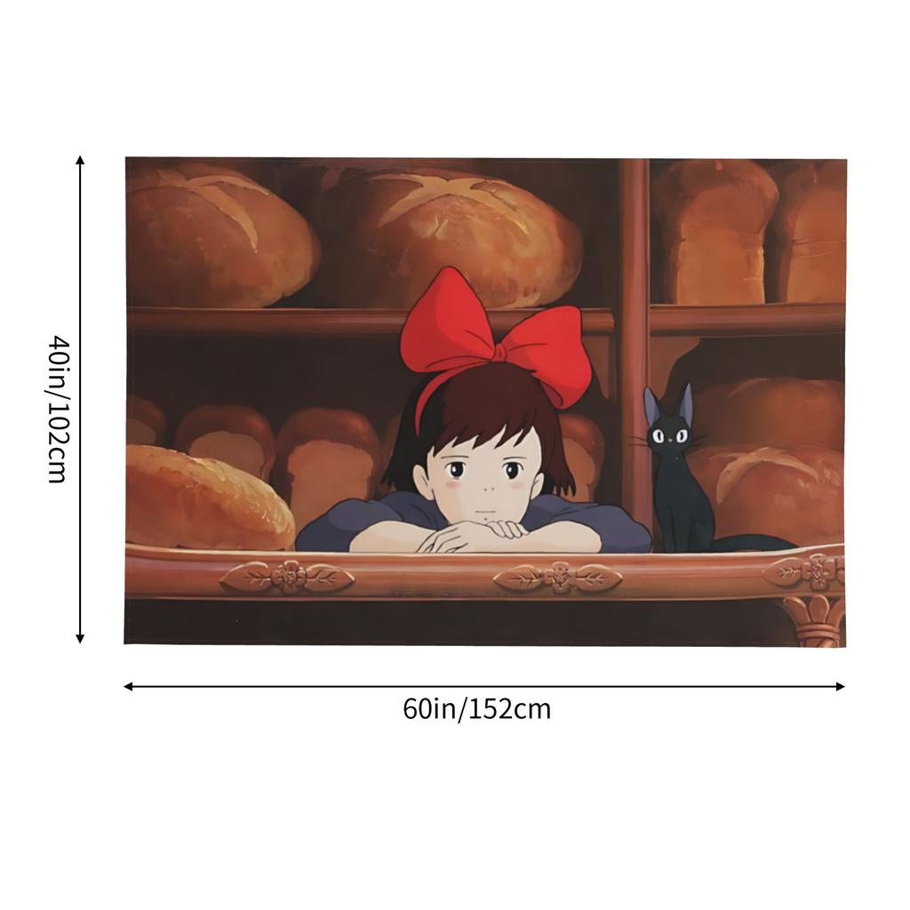 Аниме Служба доставки Кики Cutecore Гобелен Настенный Покрывало Гобелен Домашний Декор Предметы Настенные Украшения
