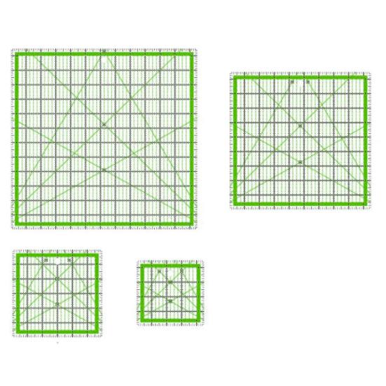 4 шт. акриловая линейка для квилтинга 4,5/6/9,5/12,5-дюймовая квадратная линейка для резки ткани с четкой маркировкой шаблон для проектов по шитью и рукоделию
