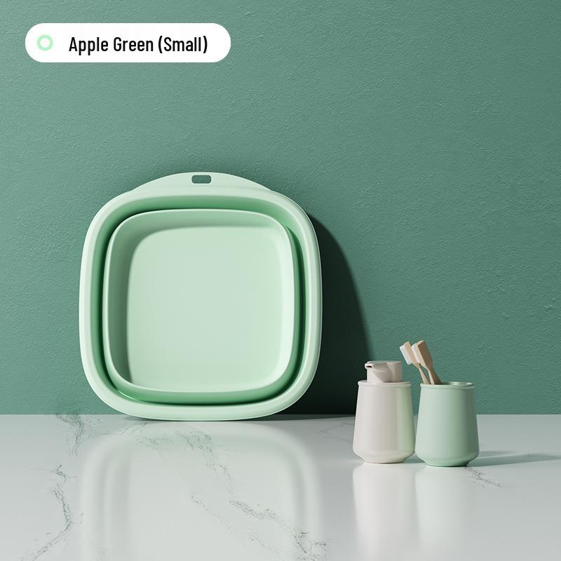 Портативная складная раковина для дома, студенческого общежития и путешествий: Большой таз для мытья ног и маленький таз для младенцев и беременных женщин.