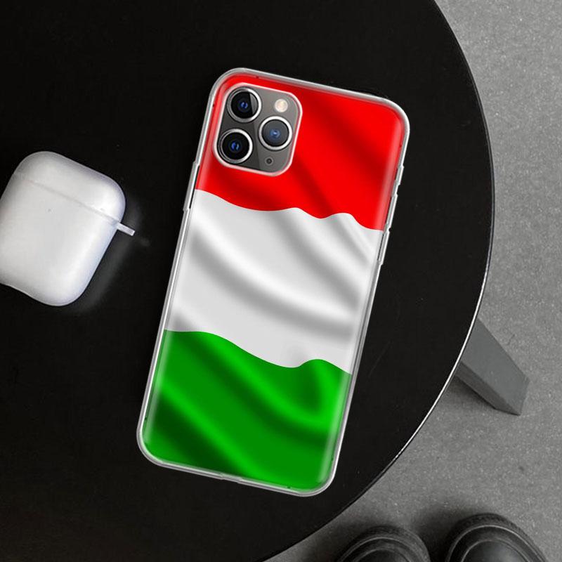 Italy Flag Phone Case Cover for iPhone 11 12 13 Mini 14 15 Plus 16 Pro Max 17 Air 7 8 + SE Art Customized Fundas 11 12 13 Mini 1