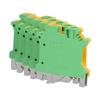 50Pcs DIN Rail Mount Terminal Grounding Terminals Block for Electrical Connections USLKG?6