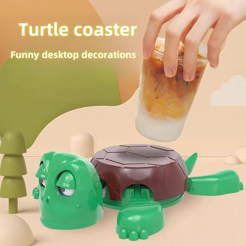 1шт Черепаха Подставка Креативный Декоративный Орнамент Модные Аксессуары Для Дома Украшения Стола Фигурки Черепаха Подставка Под Чашку Подстаканник Напитки