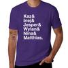 Kaz & Inej & Jesper & Wylan Nina Matthias. (Six of Crows Inverse) T-Shirt blanks sports fans mens clothing
