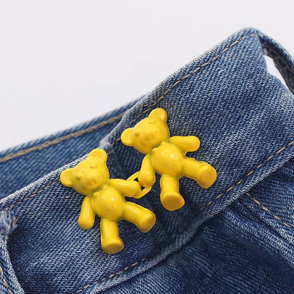 Брюки «Медведь» Пряжка на талии Регулируемые булавки на джинсовых пуговицах Съемный пояс Затягивающий пояс Зажимы для брюк Джинсовые пуговицы не требуют шитья