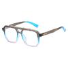 New double bridge fashion sunglasses, European and American simple and versatile pilot sunglasses for men and women