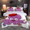 Little Duck Cute Duvet Cover King Size Toddler Cartoon Pattern Bedding 3 Pcs Teens Boys Girls Room Decoration With 2 Pillowcases