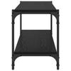 TV Stand Black Oak Effect 100 x 33 x 41 cm