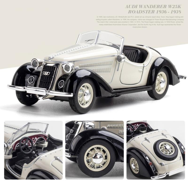 1:32 весы W25K 1936, модель автомобиля, литая под давлением, игрушечная машина, звуки и свет, хобби для коллекции, детские подарки на день рождения, масштабная модель автомобиля