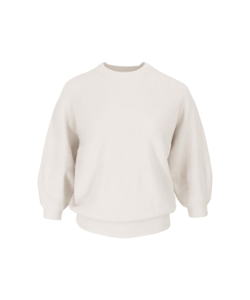 Baseukala Реглан Круглый Вырез Капри Вязаный Изделие (6colors)