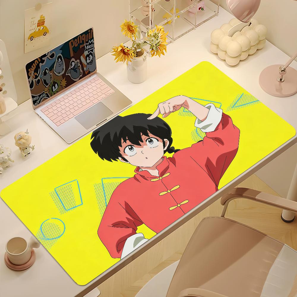 Anime Cute Art Rranma Mouse Pad Large Nonslip Lockedge Desktop Computer Desk Mat Keyboard Mousepad Office Gamer Student Gifts