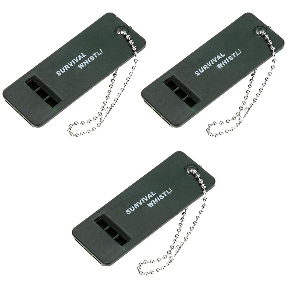 1-10PCS 3-Frequency Whistle High Decibel Survival Whistle Outdoor Hiking Camping Whistle Hunting Whistle Emergency Survival Tool