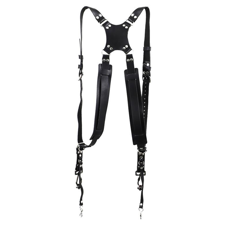 Регулируемый противоскользящий плечевой ремень для камеры из коровьей кожи