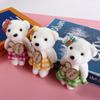 10pcs/bag Plush Doll Mini Bear Flower Bouquet Plush Animal Cartoon Bouquet Doll  Girl Birthday Gift
