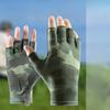 Летние рыболовные перчатки мужские тонкие для вождения и езды, дышащие из ледяного шелка, дорожные, для рыбалки на открытом воздухе, с половиной пальцев, солнцезащитные