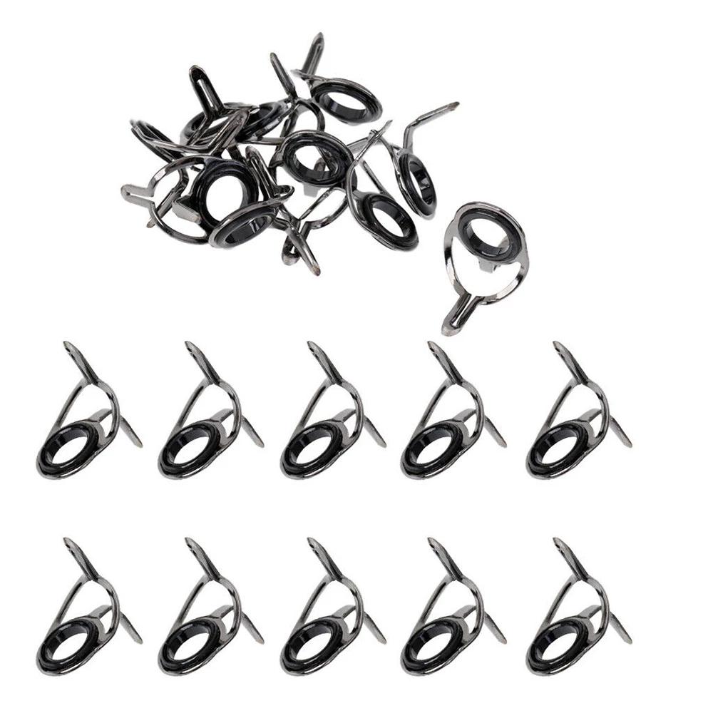 Line Repair Kit Fishing Accessories Fishing Rod Guides Tips Eye Rings Stainless Steel Circle Ring