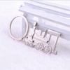 Creative Steam Train Locomotive Design Metal Keychain Punk Rock Automotive Keyring Key Chains Silver Key Fob Holder