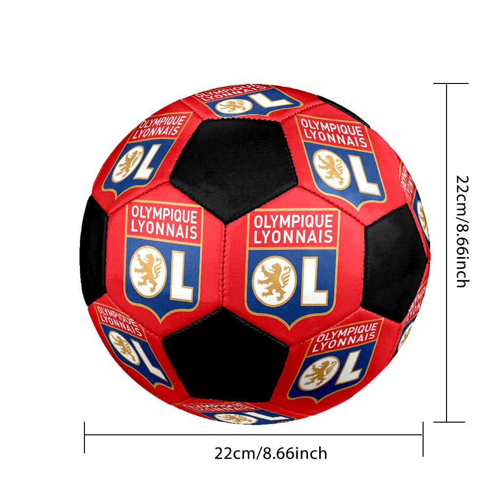 1PC OL size 5 soccer ball PrahaIndoor Soccer Ball Colorful All Ages Machine Stitched PVC Competition Ready Durable High-Bounce