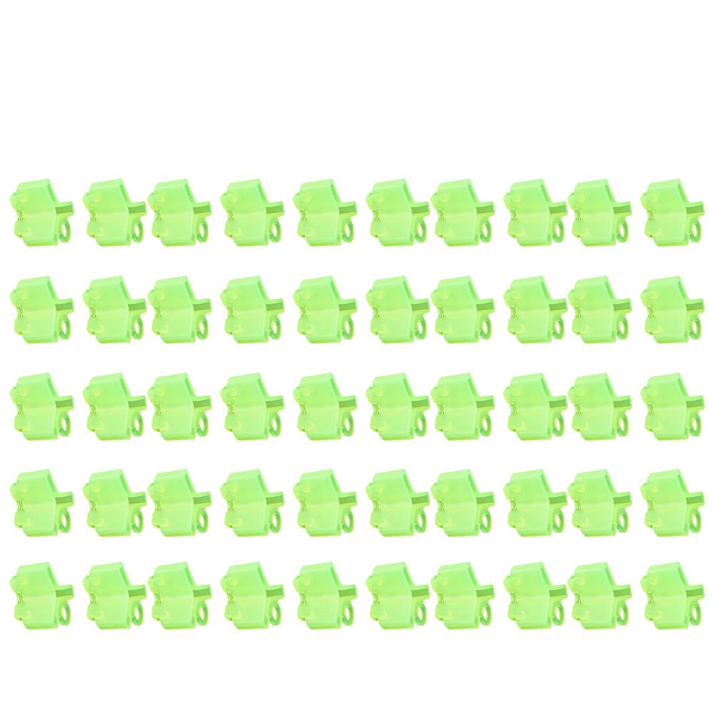 50 шт тройной защитный чехол для крючка полиэтиленовый защитный чехол флуоресцентные зеленые колпачки