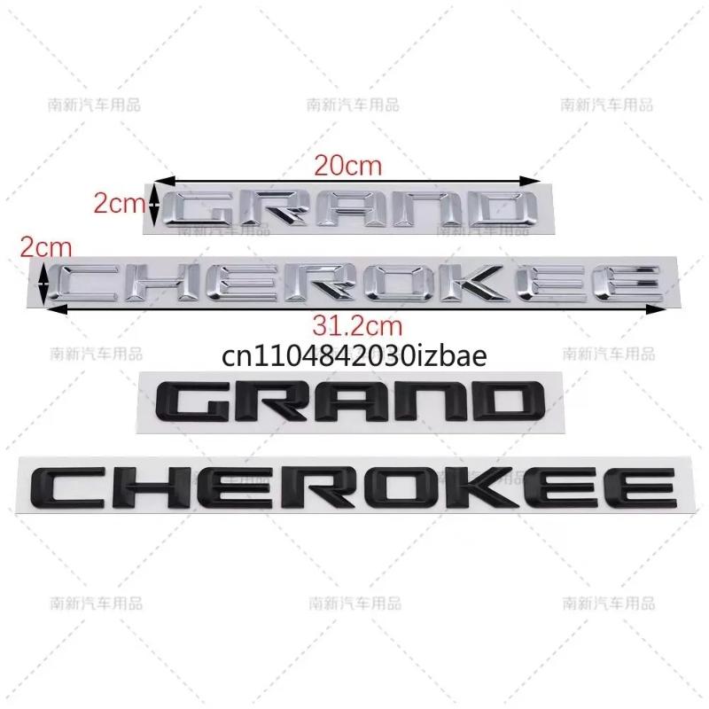3D ABS Хром Черный Логотип Grand Cherokee Буквы Шильдик Значок на Дверь Автомобиля Наклейка Для Jeep Grand Cherokee Наклейка Аксессуары