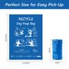 Portable Dog Poop Bags  | PCR Recycled Pet Waste Bags, Easy Tear & Fresh Scented