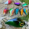 Рыболовные приманки Crankbait, жесткие приманки для окуня, поверхностные приманки для панфиша/краппи, крючки, искусственные приманки, 8 предметов, мини-рыболовные снасти