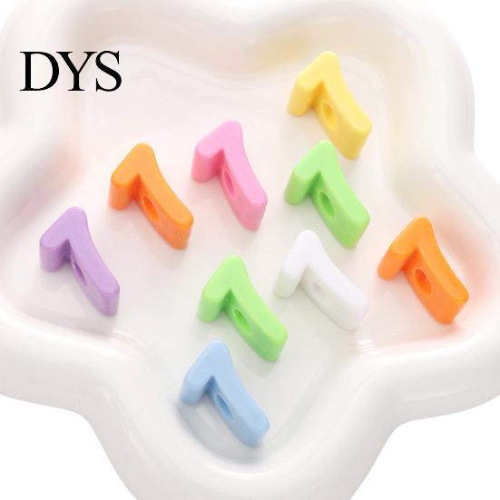 Бусины с большим отверстием 5 шт. DIY Акриловые Бусины-Пузырьки с Цифрами, 0-9 Крупный Набор Цветные Разделители для Поделок