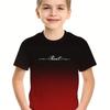 Kids T Shirt Simple Kids Boys Clothes 3d Print Tee Shirt Short Sleeve Simple Children's Clothing for Boys T-Shirts