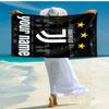 Personalized customized proof beach towel with Juventus logo pattern - soft, absorbent,quick-drying,perfect