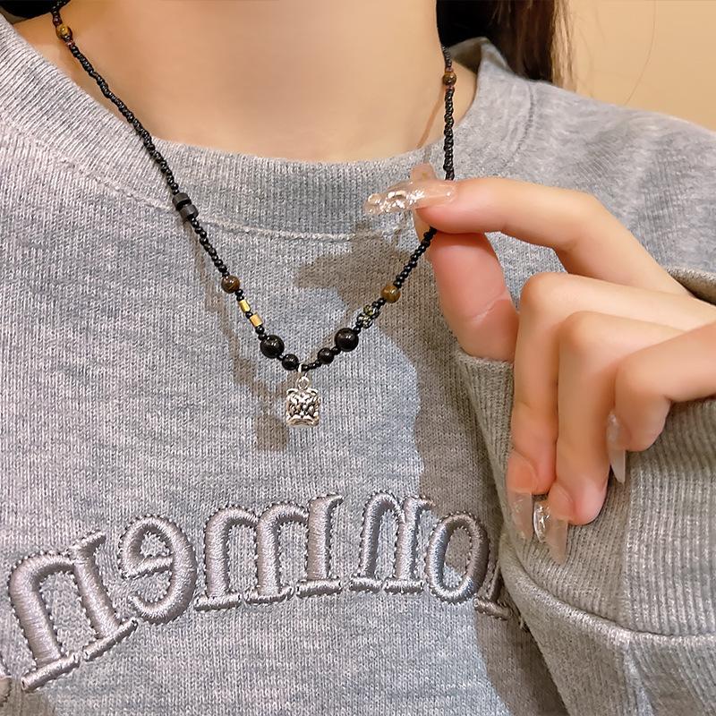 Новое китайское дзен этническое ожерелье с бабочкой женское с высоким чувством ретро ключичная цепочка цепочка для свитера аксессуары
