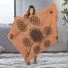 Boho Mandala Black Paisley Fleece Blanket Throw Soft Warm Decorative Bed Sofa Throw Cushion Cover Gift