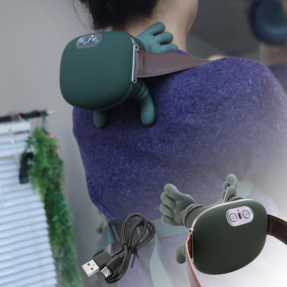 Массажная подушка с 4D разминанием Электрический массажер для шеи Устройство для массажа шейного отдела Мышца трапеции
