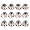 12PCS NonSlip Tire 4mm Lock Nut for Axial Traxxas TRX4 TRX6 SCX10 110 RC Model Car(Silver )