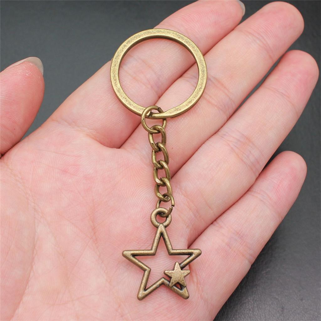 Брелок для ключей «Звезда, Луна, Пентаграмма» для мальчиков, украшения на Новый год, романтические распродажи товаров