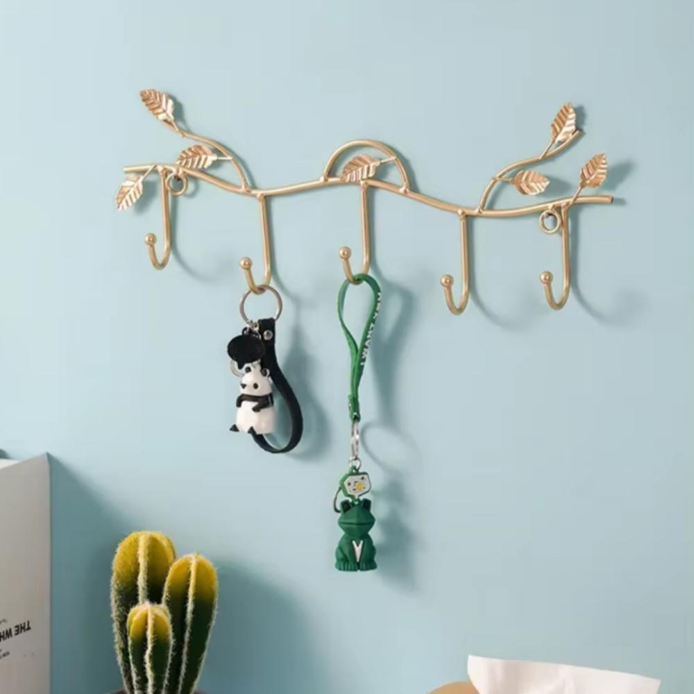 Креативная вешалка для ключей и крючок для одежды - настенное украшение. Легкий роскошный железный крючок для одежды у входа, элегантная вешалка для входа.