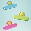 2Pcs Magnetic Bag Clips for Food Storage, Airtight Chip Clips, Sealing Clips for Snacks Coffee Powder, Fridge Magnet Organizer