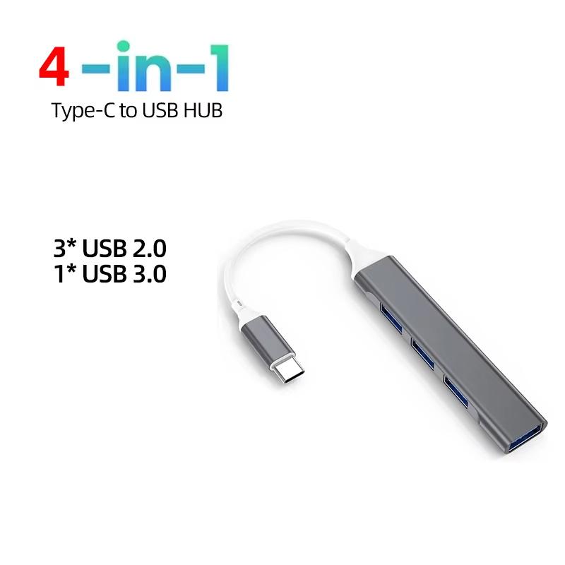 3-в-1 USB-C концентратор Type-C на HDMI Адаптер USB-C 3.1 Разветвитель 4K30Hz PD100W SD TF Док-станция для MacBook iPad Pro Air USB 3.0